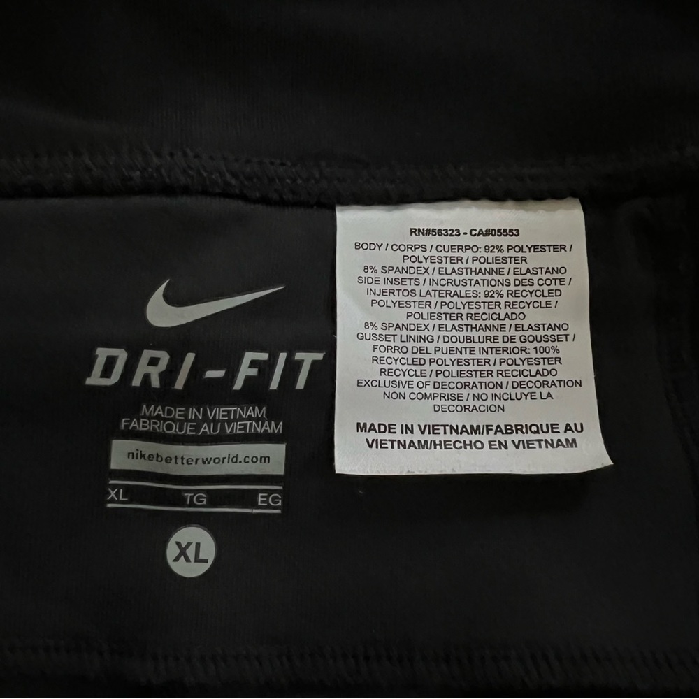Womens NIKE Running Dri-Fit Cropped Drawstring Pants w/Reflectors & Pocket Sz XL - Picture 7 of 8
